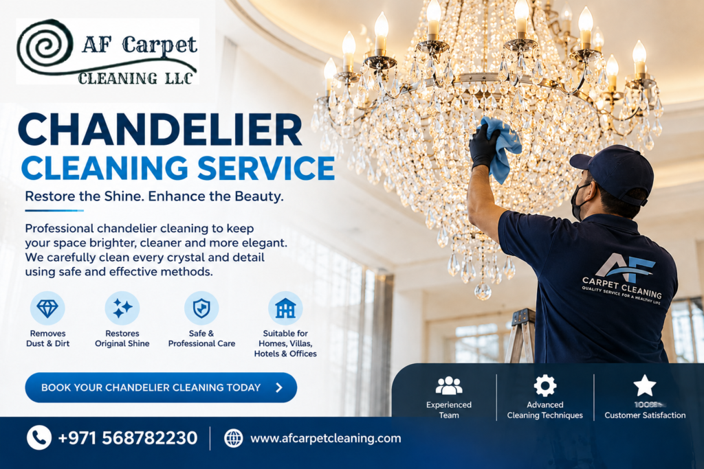 chandelier cleaning services in Dubai